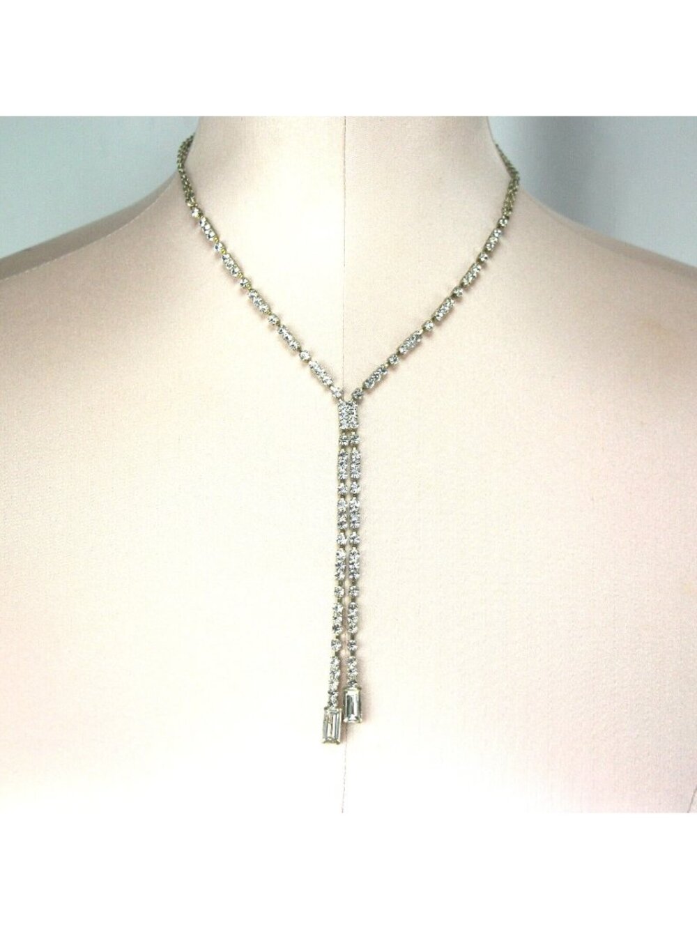 Sonoma Necklace 16"-19" Silver-tone Clear Rhinestones